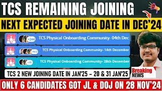 TCS REMAINING JOINING IN DEC-JAN | TCS NEXT NEW JOINING DATE OUT | NOV JOINING FULL | DOJ POSTPONED