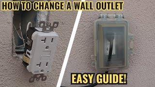 How to change a wall outlet - with weather box - Beginner's Guide