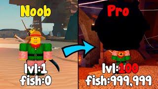 Went From Noob To Pro In Fisch Roblox!