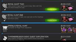 Royal hunt Mcoc missions, don't miss it the rewards are great Get free henchpools