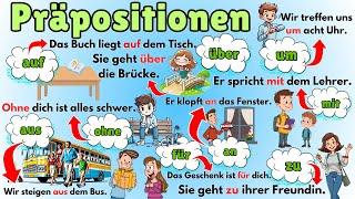 150 Simple Sentences with German Prepositions for Level A1