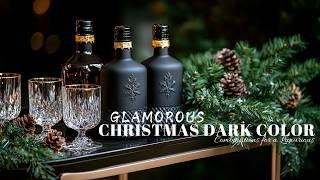 Glamorous Christmas Decor Ideas: Dark Color Combinations for a Luxurious Holiday Look