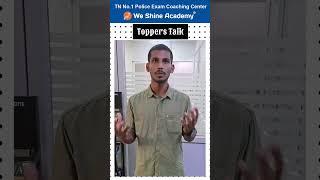 Toppers Talk Weshine Academy| TNPSC, TNUSRB, RRB, SSC | We Shine Academy