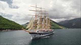 Royal Clipper in the Bay of Kotor | Drone video | FPV