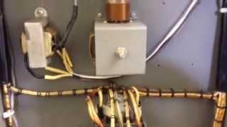 Collins 20V Broadcast Transmitter.  Antenna relay installation, K7PP Page