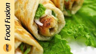 Mayo Garlic Seekh Paratha Roll Recipe By Food Fusion