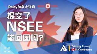 提交了NSEE，新斯科舍省省提名，能回国吗？