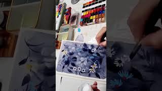Painting with Nevskaya Palitra watercolors & gouache