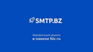 SMTP.BZ - Верификация домена в панеле nic.ru. Настройка DKIM, SPF, CNAME