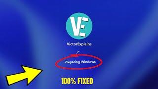 Fix Stuck On Preparing Windows Screen in windows 11 | How To Stop preparing windows ↻