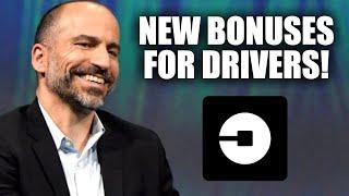 Uber Launches New Bonuses For Drivers!