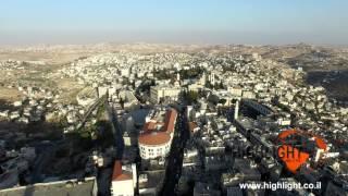 DB4K 007 - 4K aerial view of the skyline of the historical center of Bethlehem