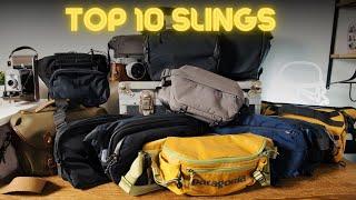 The Ultimate Everyday Travel EDC and Camera Sling Guide 2024 2025!!! My Top 10 bags! Shopping Guide!