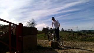 chris fairbrother trials mountain bike quarry 2