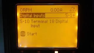 Danfoss fc 302 drive parameters settings and running