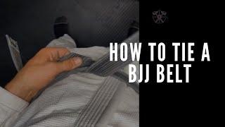 Unbreakable BJJ belt tie