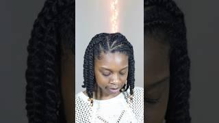 Cute and simple protective style for type 4 hair!