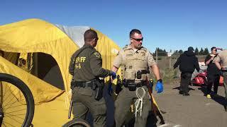 Sonoma County Sheriff's Office clears Santa Rosa homeless encampment