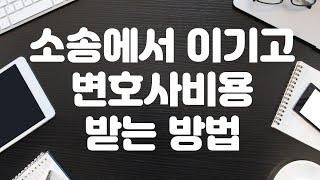 소송에서 이기고 변호사 비용 받는 방법(소송비용확정신청의 모든 것)