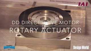 DD - Direct Drive Motor Rotary Actuator by IAI   how it rotates   very short video
