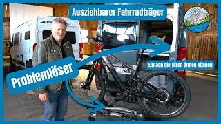 PROBLEMLÖSER! Ausziehbarer FAHRRADTRÄGER für Reisemobil und Kastenwagen LAS SD260