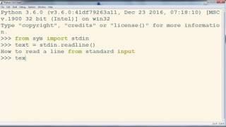 How to Read a Line From Standard Input in Python language