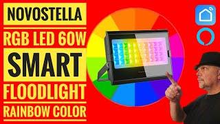 Novostella AuroraLux Smart LED Flood Light SmartLife App and Smart Features with Alexa & Google Home