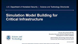 Simulation Model Building for Critical Infrastructure | January 9th, 2025