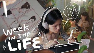 life as an artist  comic book pages & chatty reflections | studio vlog