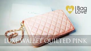 BUDGET WITH ME 2021 | LuxeWallet Quilted Pink Metallic | Budgeting with Style