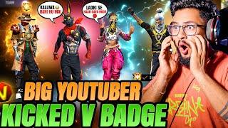 Angry  V Badge YouTuber Challenge Cute Girl & काला कलुवा ‍⬛ आजा दम है तो 1 Vs 4 में !! 