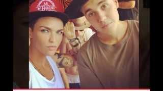 Justin Bieber and his look alike Ruby Rose taking selfie...