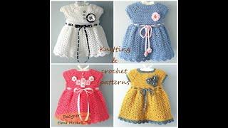 Crochet Baby Dress, Knitting for Babies, Baby Frock, Crochet Patterns || Designer Elena Mitchell