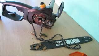 How to put the Chain back on a Worx Electric Chainsaw