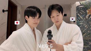 BL) 한일게이커플의 호텔에서 vlog  | 중대발표..! | 브이로그