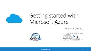 Global Azure Day 2020 - Omaha - Getting Started with Microsoft Azure