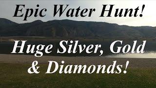 Huge Silver, Gold and Diamonds Found Water Metal Detecting!