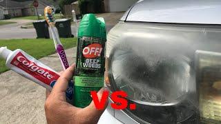 The TRUTH about OFF & Toothpaste vs Headlights! (+Update on WD 40)