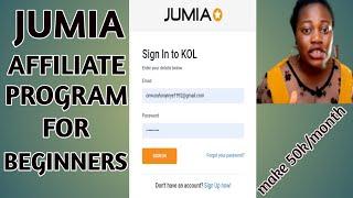 Jumia Affiliate Marketing For Beginners 2021 || How to sign up for JUMIA KOL Program.#jumiaaffiliate