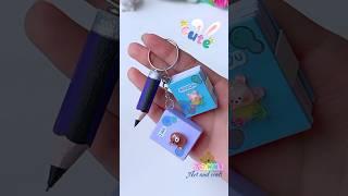 mini notebook keychain (miniature craft) #shorts #tonniartandcraft #love #craft #diy #artandcraft