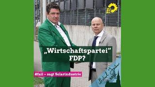 „Wirtschaftpartei“ FDP? Klartext im Namen der  #Solarindustrie. Vom Fachmann (komplettes Gespräch)