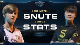 Snute vs Stats ZvP - Group A Elimination - WCS Global Finals 2017 - StarCraft II