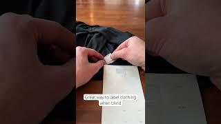 Talking Laundry Labels for the Blind & Visually Impaired #blind #VisuallyImpaired #laundry