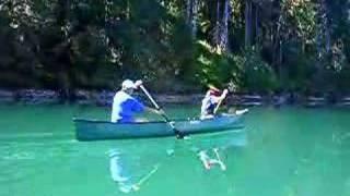 Baker Lake Canoe Scene