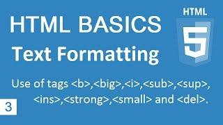 HTML Basic 03 _ Text Formatting