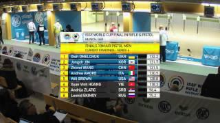 Men's 10m Air Pistol final round - Munich 2013 ISSF World Cup Final