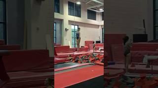 double layout from georgia camp‼️#gymnast #georgia #uga #double