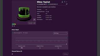 Claiming Serial #1 of the Slime Top Hat (Free UGC Limited)