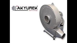 Used 12HP (9KW) Akyurek Technology Direct Drive Centrifugal Pressure Blower Fan