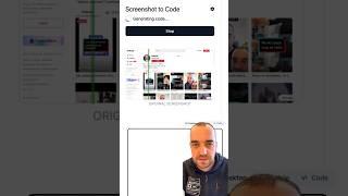Screenshot to code сервіс який перетворює скріншот будь якого вебсайту у реальний код #shorts #gpt4